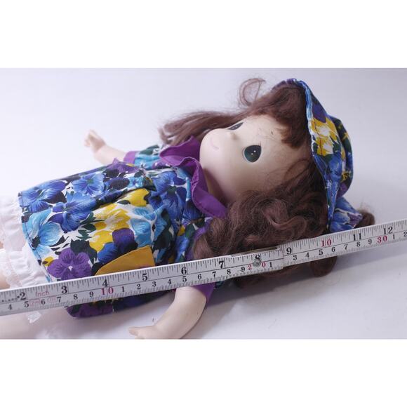 1990s Precious Moments, Frances, Doll, Floral Dress and Hat, 12 inches, 1998, - Picture 3 of 3